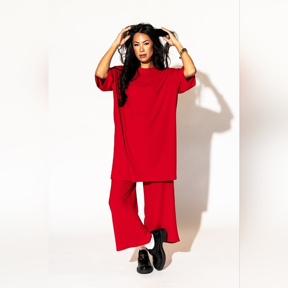 Red Playsuit
